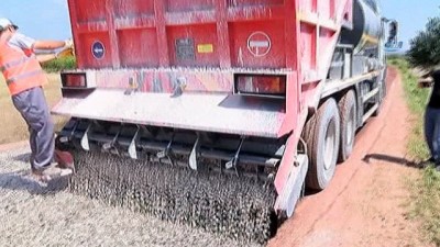 sicak asfalt -  Saruhanlı Belediyesi yollarını tek seferde asfaltlayacak Videosu