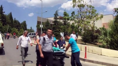 hastane bahcesi - Üzerine kaynar süt dökülen bebek yaralandı - İZMİR Videosu