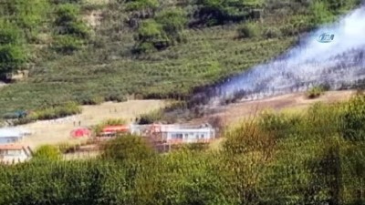 makilik alan -  Arı kovanlarının bulunduğu bölgede yangın  Videosu