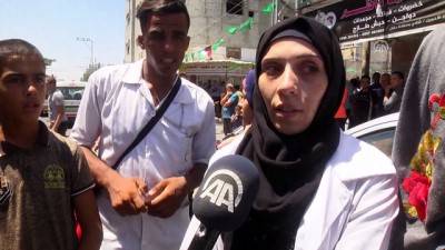 saglik gorevlisi - İsrail askerlerinin şehit ettiği 3 Filistinli son yolculuğuna uğurlandı (3) - REFAH Videosu