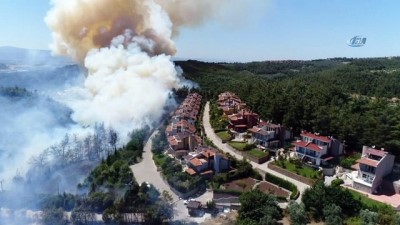 orman yangini -  Mudanya'daki orman yangını havadan görüntülendi  Videosu