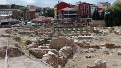 kamulastirma -  2 bin yıllık tarihi Roma Hamamı arkeolojik kazıları havadan görüntülendi  Videosu