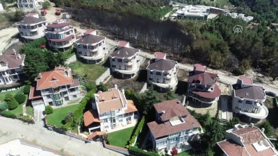 siddetli ruzgar - Bursa'da yanan ormanlık alan havadan görüntülendi  Videosu