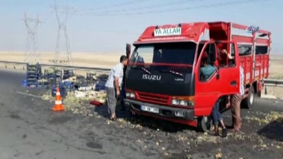 salar -  - Devrilen araçtaki üzüm ve incirler çevre yoluna savruldu Videosu