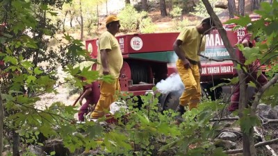 orman yanginlari - 'Alev savaşçıları'nın zorlu mesaisi - MUĞLA  Videosu