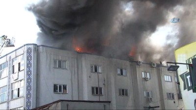 tekstil atolyesi -  Beyoğlu'nda tekstil atölyesinde yangın  Videosu