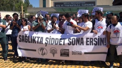  Diyarbakır’da doktora şiddet kınandı