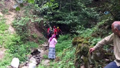 yasli adam -  Fındık bahçesinde düşen yaşlı adam kurtarıldı Videosu