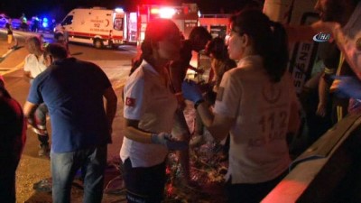 yolcu otobusu -  Bursa'da otobüs şarampole devrildi: Yaralılar var Videosu