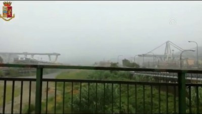 yildirim dustu - İtalya'da köprü çöktü (2) - CENOVA Videosu