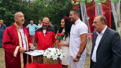 nikah toreni - Nikaha rafting botu ile geldiler - RİZE Videosu