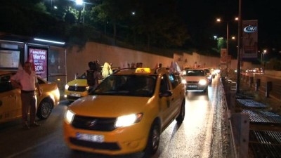  Taksicilerden ABD Başkonsolosluğu önünde protesto 