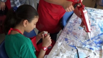 siyer -  Dekoratif tablo yapmayı öğreniyorlar  Videosu