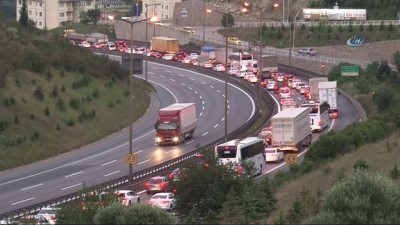 bayram trafigi -  Mesai saati bitiminde TEM'de bayram trafiği çilesi başladı Videosu