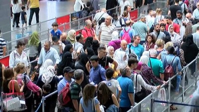 arefe gunu -  Atatürk Havalimanı’nda bayram yoğunluğu sürüyor  Videosu