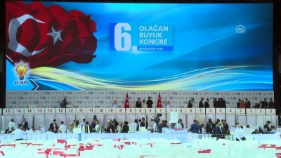 Cumhurbaşkanı Erdoğan, 1380 oyla yeniden AK Parti Genel Başkanlığına seçildi - ANKARA