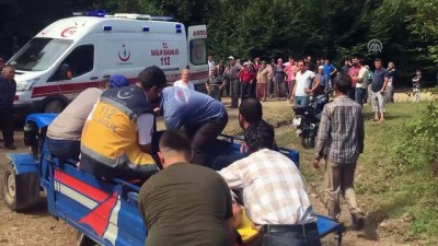 Pat pat devrildi: 1 yaralı - DÜZCE 