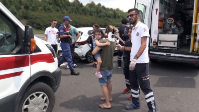 Anadolu Otoyolu'nda trafik kazası: 4 yaralı - DÜZCE 