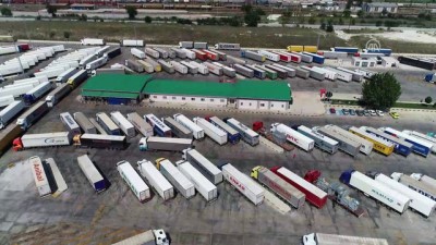 tir soforu - Kapıkule'de 18 kilometrelik tır kuyruğu - EDİRNE Videosu