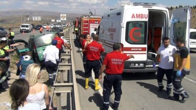  Kırıkkale'de zincirleme trafik kazası: 9 yaralı 
