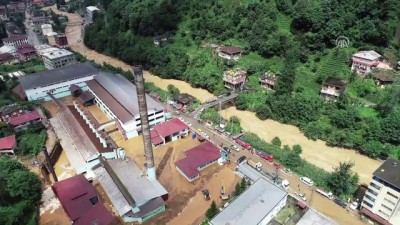 cay fabrikasi - Çay fabrikası çevresinde su baskını meydana geldi - Drone görüntüsü - RİZE  Videosu