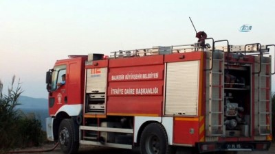 makilik alan -  Bandırma'da makilik alanda yangın Videosu