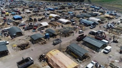 ihlas -  Kurban pazarındaki hareketlilik havadan görüntülendi  Videosu