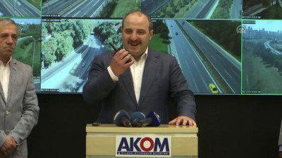 bayram trafigi - Sanayi ve Teknoloji Bakanı Varank, AKOM'da - İSTANBUL  Videosu