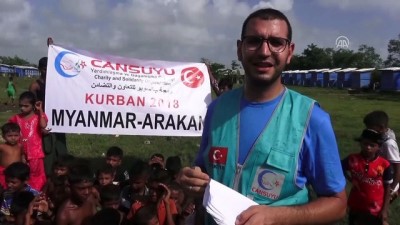 kurban ibadeti - Cansuyu Arakan'da 5 bin 250 Müslüman aileye kurban eti dağıttı  - MYANMAR Videosu