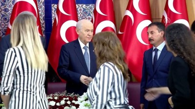 MHP Genel Başkanı Bahçeli, partililerle bayramlaştı - ANKARA 