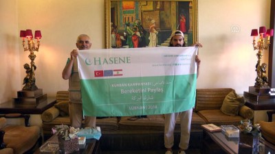 istifa - Hasene Derneği'nden Lübnan'da kurban yardımı - BEYRUT  Videosu