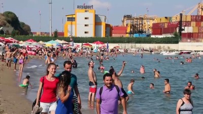 yabanci turist - 'Mavi bayraklı' sahillerde bayram bereketi - TEKİRDAĞ Videosu