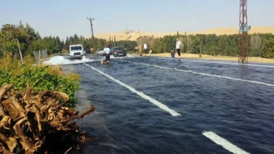 boru hatti -  Nusaybin’de içme suyu borusu patladı... Asker yol güvenliğini sağladı Videosu