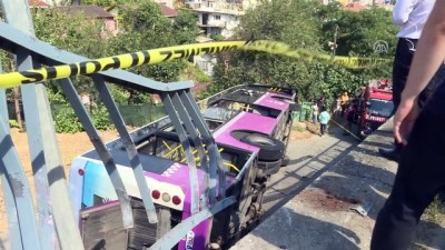 halk otobusu - Sarıyer'de halk otobüsü devrildi: 1 yaralı (2) - İSTANBUL  Videosu