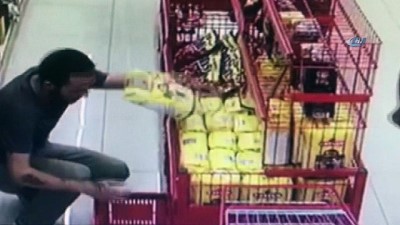 market -  Marketteki çay hırsızı kamerada  Videosu