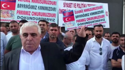 Arnavutköy'de taksicilerden ABD'ye tepki - İSTANBUL