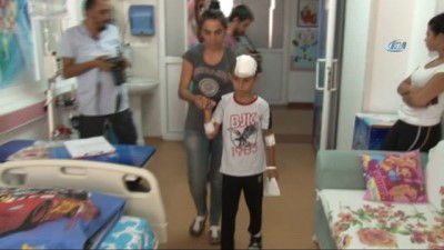 tedavi sureci -  Başına demir saplanan 7 yaşındaki Fırat, hayati tehlikeyi atlattı  Videosu