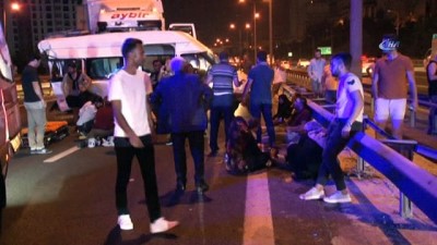  TEM’de feci kaza: 13 yaralı 