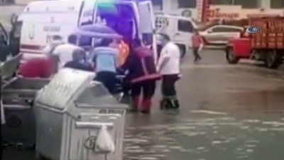 su baskini -  Başkent’te sağanak hayatı felç etti... Ambulansta mahsur kalan hasta kurtarıldı  Videosu