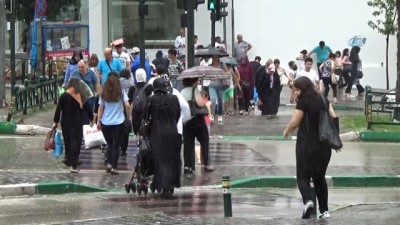 yaz yagmuru -  Bursalılar yaz yağmuru ile serinledi Videosu