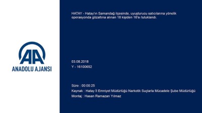 polis araci - Hatay'da uyuşturucu operasyonu Videosu