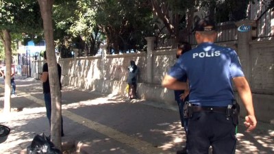 canli bomba -  Adana'da yüzü kapalı kadın paniği  Videosu