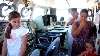 gazi yakini -  Bodrum’da savaş gemisine akın ettiler Videosu