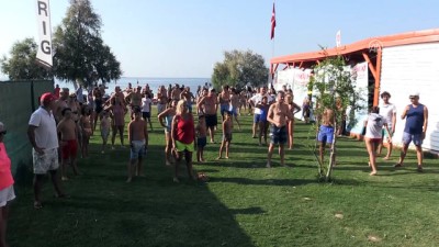 salar - Bodrum'dan Çelebi Adası'na yüzdüler - MUĞLA  Videosu