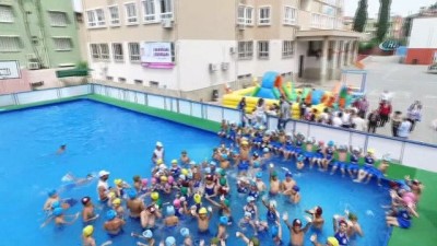 yuzme havuzu -  Adana’da portatif havuzlarda güvenli serinlik  Videosu