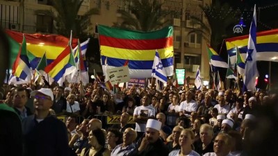 baglilik - İsrail'de onbinler ırkçı yasayı protesto etti - KUDÜS  Videosu