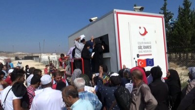 kalaba -  Suriyeliler 40 derece sıcağa rağmen akın akın gidiyor  Videosu