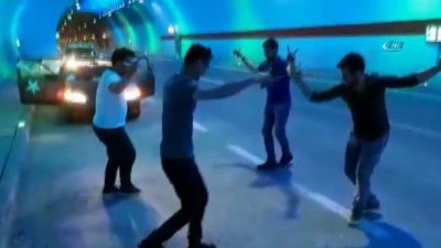 grup genc -  Türkiye'nin en uzun tünelinde Ankara kaşık havası oynadılar  Videosu