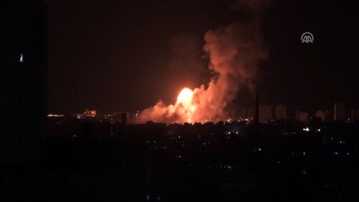 savunma sistemi - İsrail'den Gazze'ye hava saldırısı - GAZZE Videosu