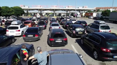 gurbetci - Avrupalı Türkler baba ocağından ayrılmanın hüznünü yaşıyor - EDİRNE  Videosu